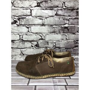 El Naturalista Brown Leather Oxfords Lace Up Sneakers Shoes Men’s Sz 44EU/11M US